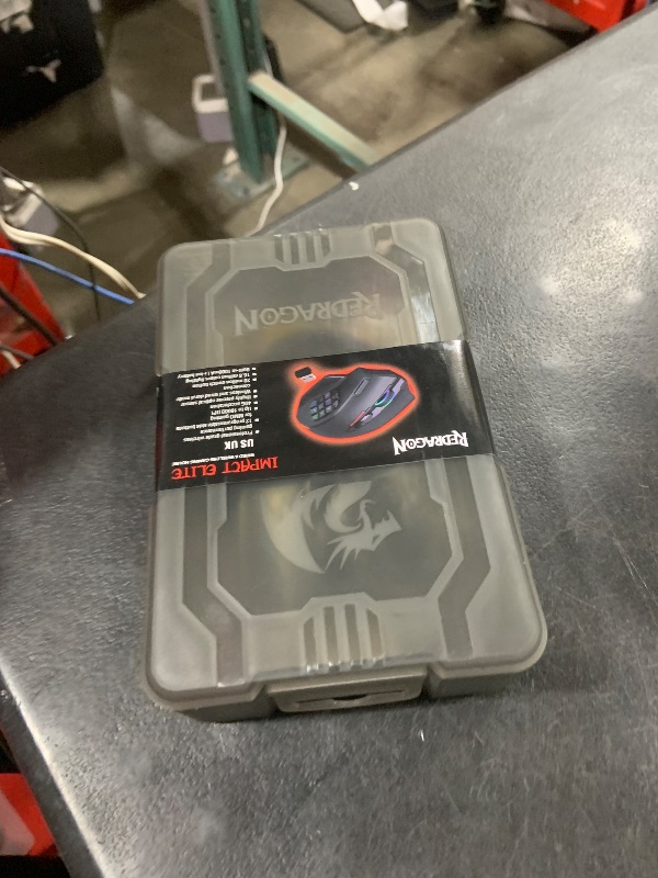 Photo 1 of Redragon M913 Impact Elite Wireless Gaming Mouse, 16000 DPI Wired/Wireless RGB Mouse with 16 Programmable Buttons, 45 Hr Battery and Pro Optical Sensor, 12 Side Buttons MMO Mouse