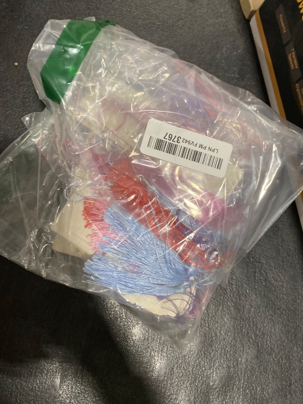 Photo 1 of 100 Pcs Valentine's Day Wood Bookmarks Bulk DIY Crafts Kit, 50 Set Blank Valentine Hearts Coloring Bookmarks with Tassel for Classroom Gifts Exchange Activity Reading Party Favor Reward Goodie Fillers