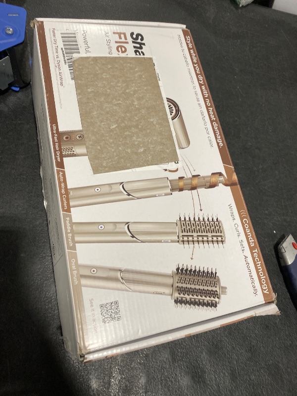 Photo 1 of Shark FlexStyle Air Styling & Drying System, Powerful Hair Dryer Brush & Multi-Styler with Auto-Wrap Curlers, Paddle Brush, Oval Brush, Concentrator Attachment, Stone, HD430