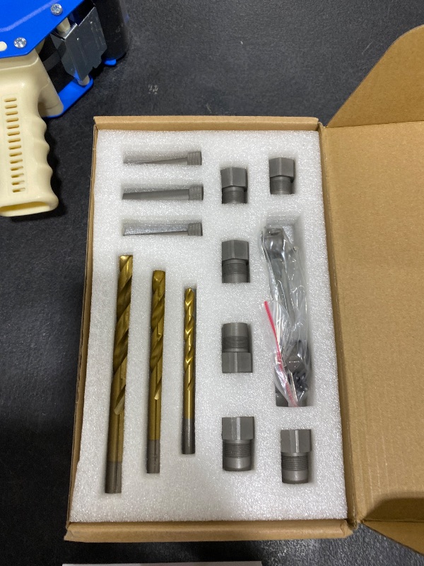 Photo 1 of GOINGMAKE Dowel Jig Kit with Quick Positive Stop and Clamp, Adjustable Doweling Jig for Drill 1/4, 3/8 and 1/2 Inch Accurate Straight Dowel Holes, Fit Any Thickness Wood Joints, for Cabinet, Furniture