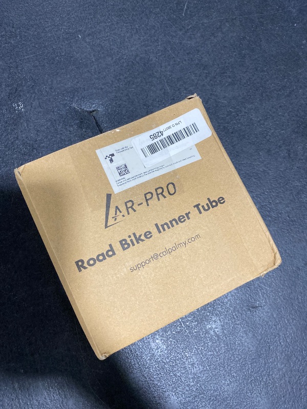 Photo 1 of (6-Pack) AR-PRO 28" 700x20-25c Replacement Road Bike Inner Tubes with 60mm Presta Valves and Free 2 Tire Levers - Bike Tubes for 700x20c, 700x23c, and 700x25c Road Bike Tires