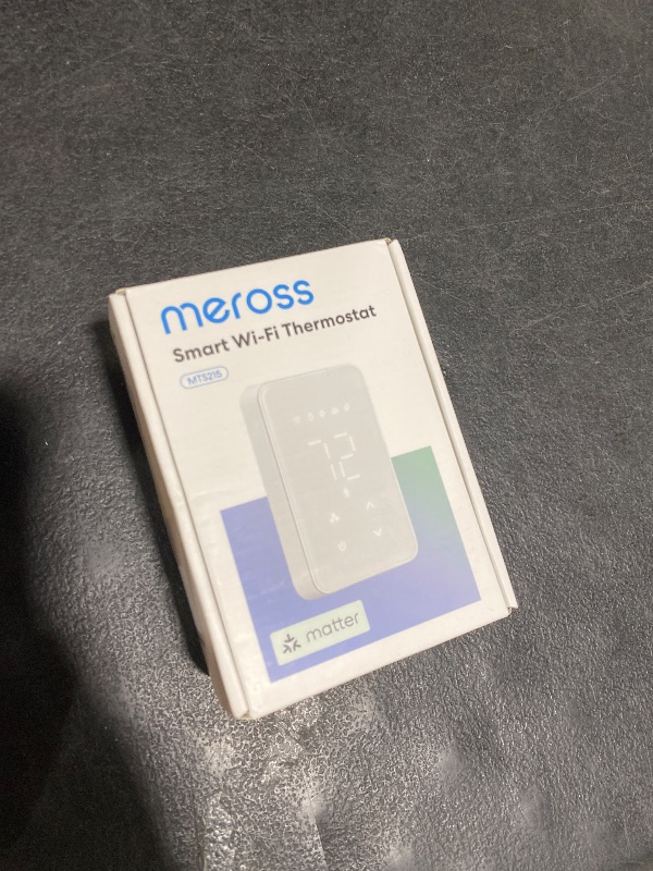Photo 1 of meross Matter Smart Thermostat for Electric Baseboard Heater, Works with Alexa, HomeKit, Google, SmartThings, Programmable WiFi Thermostat for House, Energy Saving, App & Voice Control for Smart Home