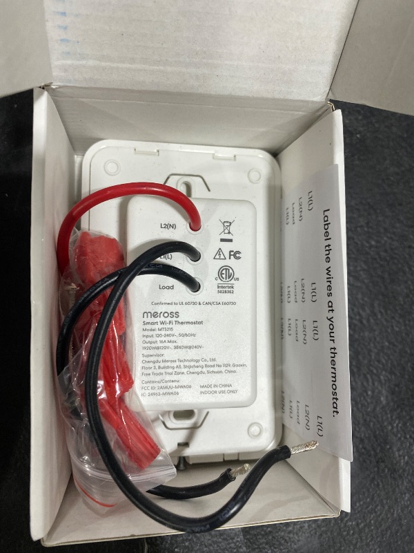 Photo 1 of meross Matter Smart Thermostat for Electric Baseboard Heater, Works with Alexa, HomeKit, Google, SmartThings, Programmable WiFi Thermostat for House, Energy Saving, App & Voice Control for Smart Home