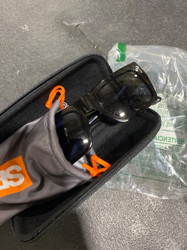 Photo 1 of Spy Optic Bowery, Square Sunglasses, Color and Contrast Enhancing Lenses, Black - HAPPY Gray Polarize Lenses