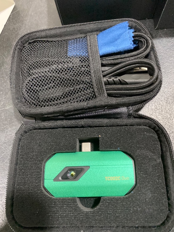 Photo 1 of TOPDON TC002C Duo Thermal Camera, Compatible with Any USB-C iPhone, iPad & Android Device, 512 x 384 Super Resolution, 256 x 192 IR Resolution Thermal Imager, -4°F~1022°F Temp Range - Green