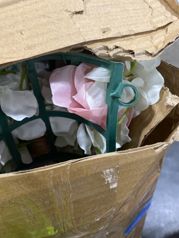 Photo 1 of NUPTIO Flower Balls for Wedding Centerpieces - 10 Pcs 9.5 inch Diameter Fake Flower Ball Arrangement Bouquet Party Centerpieces for Tables - Dusty Rose Bouquet Centerpiece Flowers for Wedding Table