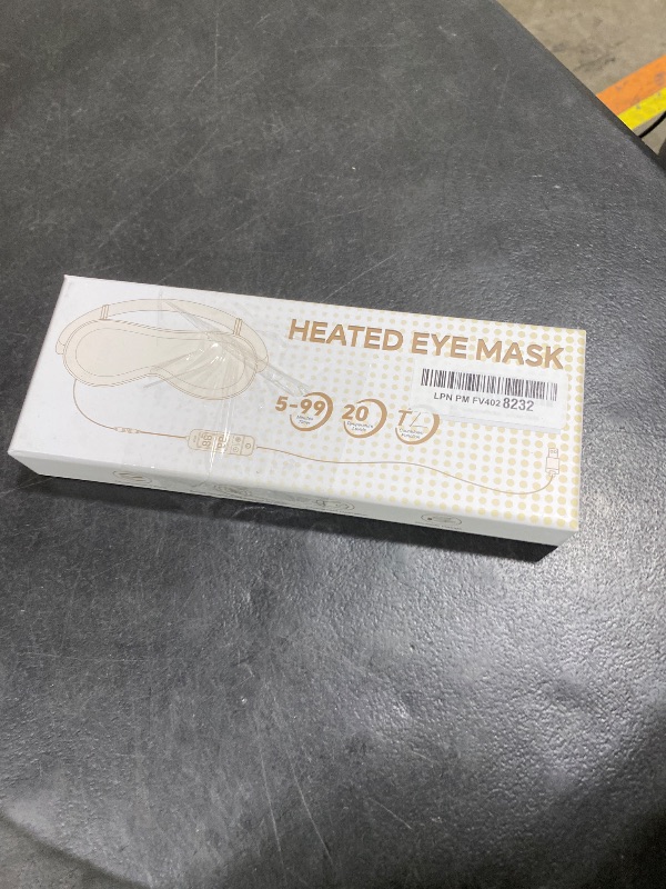 Photo 1 of Heated Eye Mask, Cordless Warm Eye Compress for Dry Eyes Blepharitis, Light Blocking Heat Eye Mask for Men Women, 1000mAh Rechargeable Battery and Washable Cover