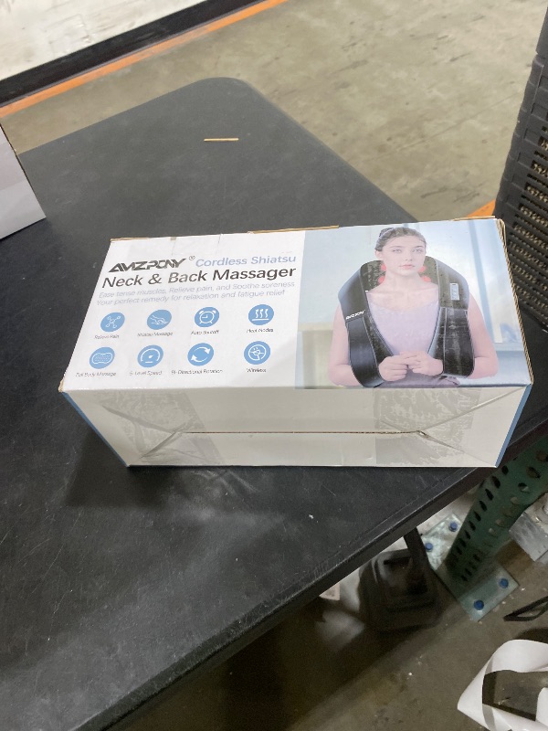 Photo 1 of AMZPONY® Cordless Neck Massager for Pain Relief Deep Tissue, Rechargeable Shiatsu Neck and Back Massager with Heat Kneading Shoulder Massage for Body Muscle Pain Relief,Gifts for Dad Mom Friends