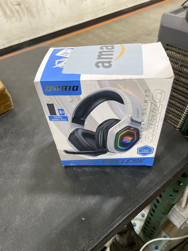 Photo 1 of Ozeino 2.4GHz Wireless Gaming Headset for PC, Ps5, Ps4 - Lossless Audio USB & Type-C Ultra Stable Gaming Headphones with Flip Microphone, 40-Hr Battery Gamer Headset for Switch, Laptop, Mobile, Mac