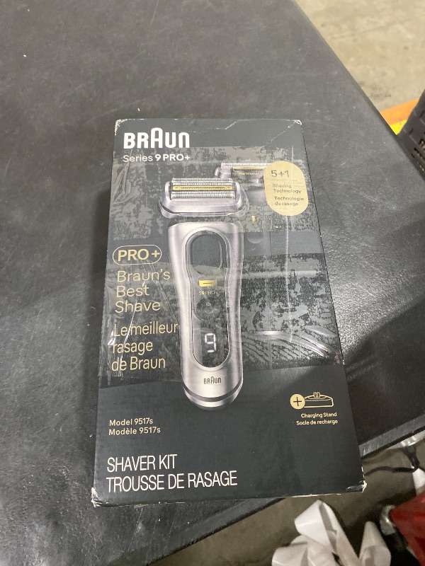 Photo 1 of Braun Series 9 PRO+ Electric Razor for Men, 5 Pro Shave Elements & Precision Long Hair Trimmer, 6in1 SmartCare Center, Wet & Dry Electric Shaver for Smooth Skin with 60min Battery Runtime, 9617s