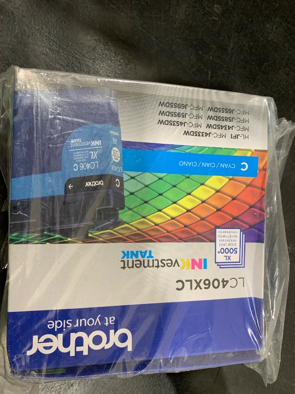 Photo 1 of Brother LC406XLCS, LC406XLMS, LC406XLYS 3-Color High Yield Ink Cartridge Set, LC406