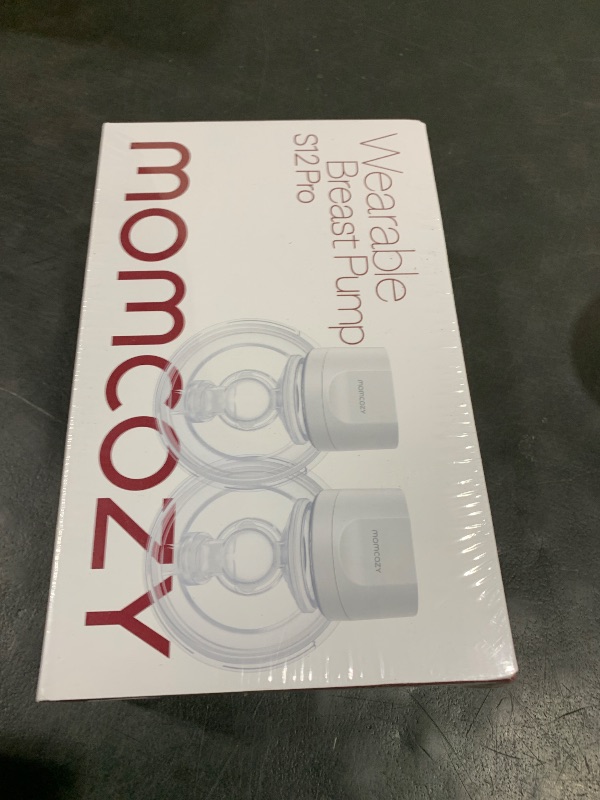 Photo 1 of Momcozy Hands-Free Breast Pump S12 Pro, Wearable & Portable Pump with Soft DoubleFit Flange, 3 Modes | 9 Levels Double Electric Pump, Smart Display, 24mm, 2 Pack, Cozy White