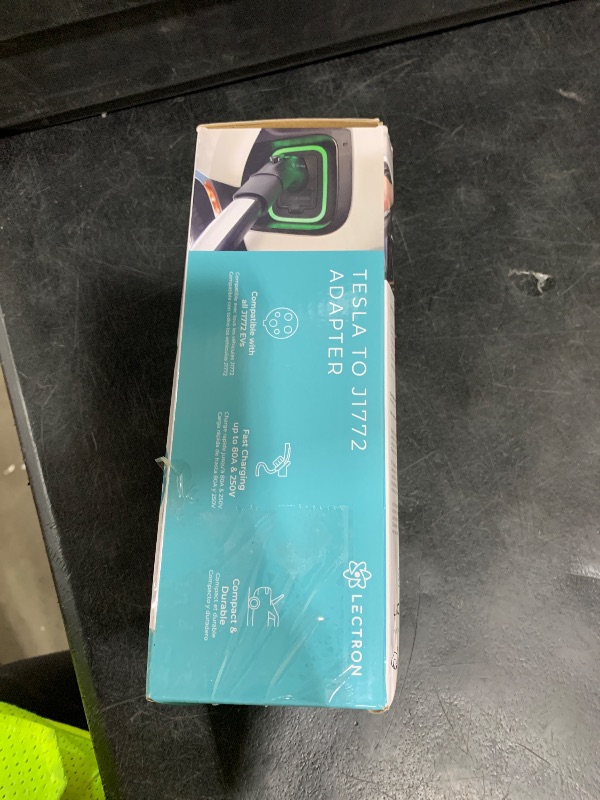 Photo 1 of Lectron NACS to J1772 EV Charging Adapter - Compatible with Tesla Wall Connectors, Destination Chargers, & Mobile Connectors (80A, 240V) - for J1772 Electric Vehicles - UL 2252 Certified (Black)