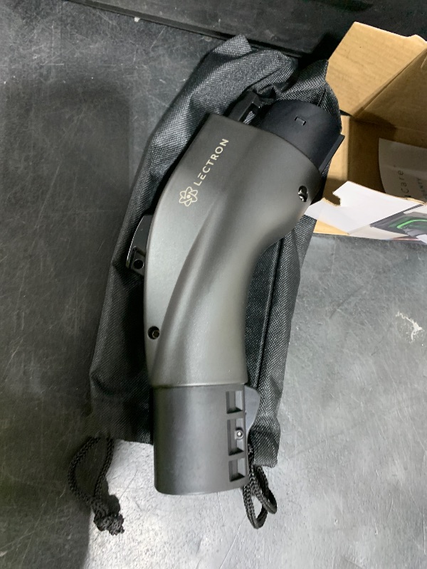 Photo 1 of Lectron NACS to J1772 EV Charging Adapter - Compatible with Tesla Wall Connectors, Destination Chargers, & Mobile Connectors (80A, 240V) - for J1772 Electric Vehicles - UL 2252 Certified (Black)