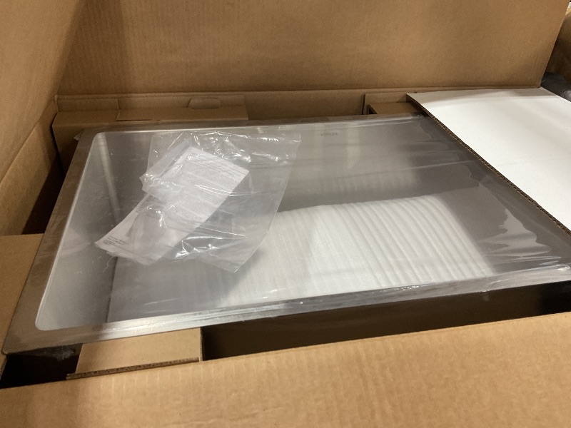 Photo 1 of KOHLER Strive® 32" Undermount Kitchen Sink, Single Bowl Kitchen Sinks with Basin Rack, Stainless Steel, K-5285-NA