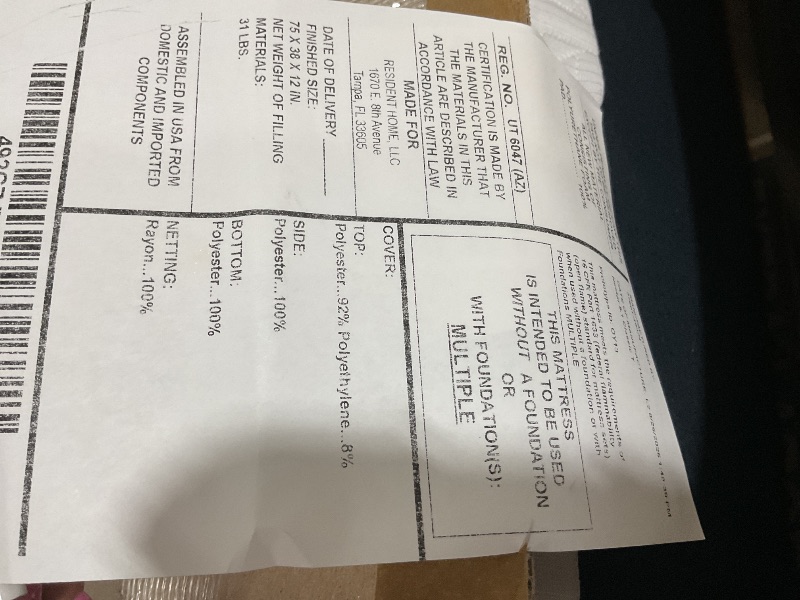 Photo 1 of Twin size mattress