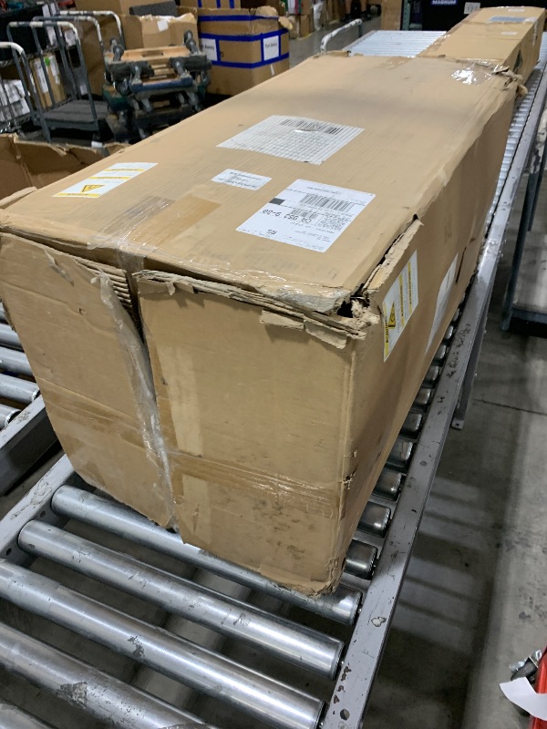 Photo 1 of Amazon Basics Breathable Memory Foam Mattress, Soft Plush Feel, 12 Inch, Full, White/Grey