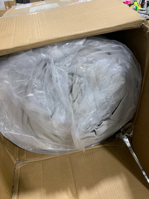 Photo 1 of Amazon Basics Breathable Memory Foam Mattress, Soft Plush Feel, 12 Inch, Full, White/Grey