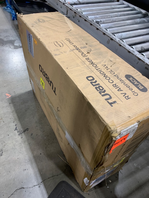 Photo 1 of TURBRO Inverter 13.5K BTU RV Air Conditioner with Cooling and Heat Pump, Non-Ducted Low-Profile Rooftop Unit, WiFi & Remote Control, AC Unit Only, No ADB, Only Equip with Greenland ADB, Black