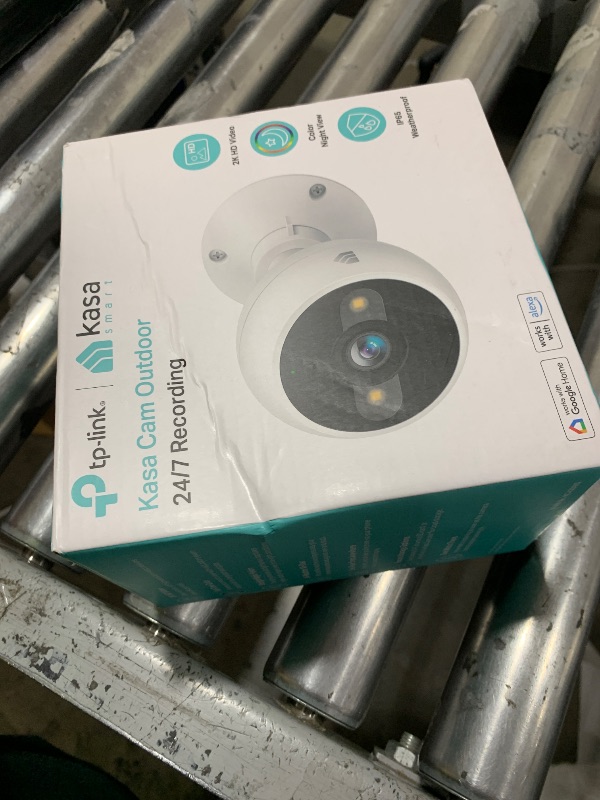 Photo 1 of Kasa 2K+ Outdoor Wired Security Camera - Person/Motion Detection, 24/7 Recording, 2-Way Audio, Siren, Starlight Color Night Vision, Subscription-Free Local Storage or Optional Cloud, KC420WS