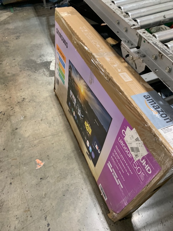 Photo 1 of TV SCREEN IS DAMAGED PARTS ONLY  Samsung 50-Inch Class Crystal UHD U8000F 4K Smart TV (2025 Model) Endless Free Content, Crystal Processor 4K, MetalStream Design, Knox Security, Alexa Built-in