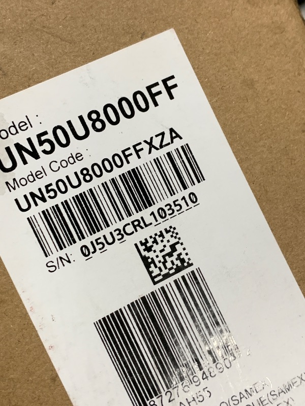 Photo 1 of TV SCREEN IS DAMAGED PARTS ONLY  Samsung 50-Inch Class Crystal UHD U8000F 4K Smart TV (2025 Model) Endless Free Content, Crystal Processor 4K, MetalStream Design, Knox Security, Alexa Built-in