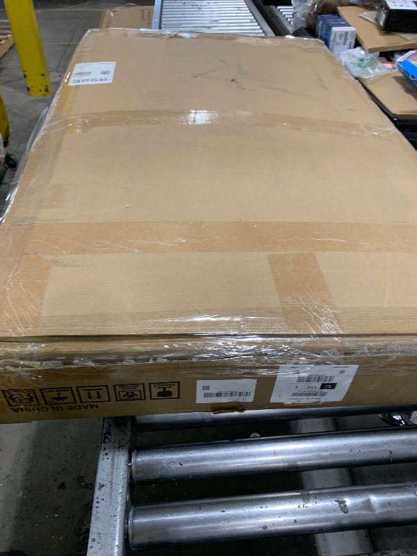 Photo 1 of Feonase 5-Piece Dining Table Set for 4-8 People, 63" Extendable Kitchen Table Set with 2 Benches and 2 Square Stools, Dining Room Table with MDF Wood Board, Easy Clean, Dark Brown