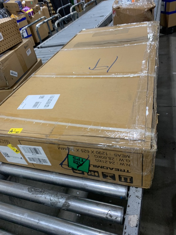 Photo 1 of TRAILVIBER Walking Pad Treadmill with 12% 9-Level Auto Incline, 450 lbs Capacity RGB LED Screen, Bluetooth Speaker Under Desk Treadmill, Compact Treadmills for Home Hiking, Black