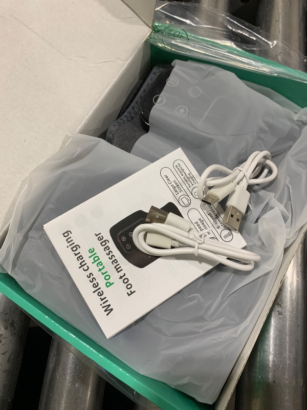 Photo 1 of TEVIKE Foot Advanced Renew Triple Method Massager, with 5 Vibration Modes and 6 Heat Levels, Suitable for Reduce Fatigue and Plantar Fasciitis, Travel & Home Use?Grey 2pcs?