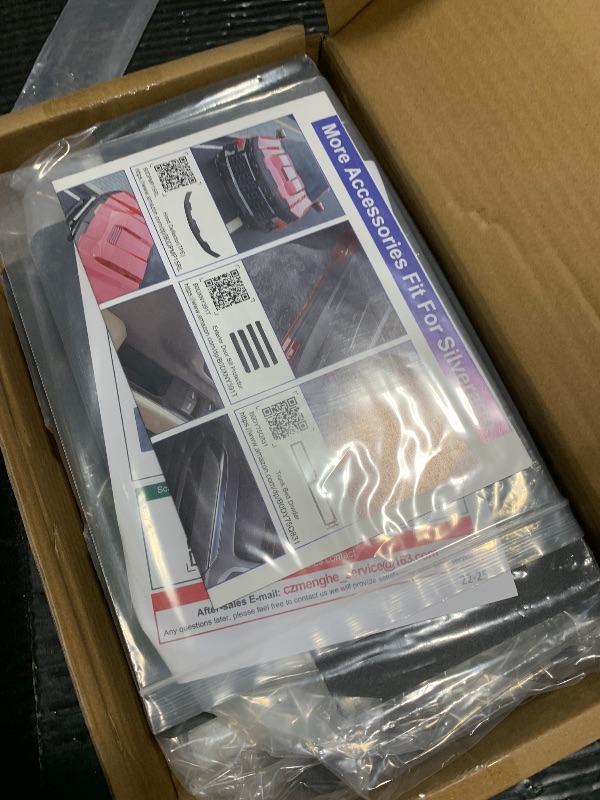 Photo 1 of CZmenghe Center Console Safe Vault Compatible with 2023-2026 Chevy Silverado GMC Sierra 1500 Modified 2022 Model Console Safe Organizer Lock Box Replacement for 2022-2026 Chevy Silverado Accessories