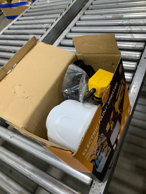 Photo 1 of Paint Sprayer for House Painting, Paint Sprayer with 1000W Powerful Copper Motor, 1400ml (47oz) Container, 6 Brass Nozzles & LED Light, Easy to Clean for House, Fence, Furniture, DIY, Garden, Walls