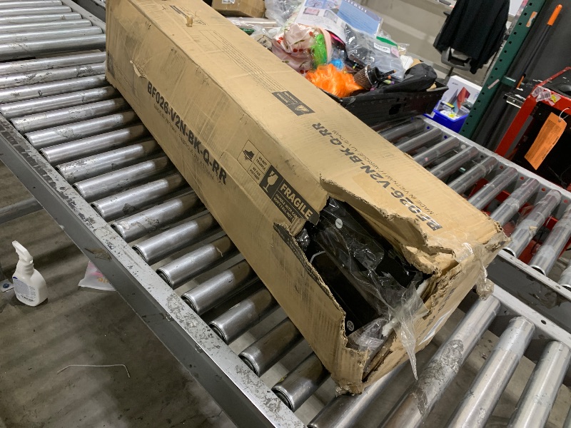 Photo 1 of Rolanstar Bed Frame Queen Size with USB Charging Station, LED Bed Frame with Wood Storage Headboard, Black Metal Platform Bed with Under Bed Storage, No Box Spring Needed, Noise Free