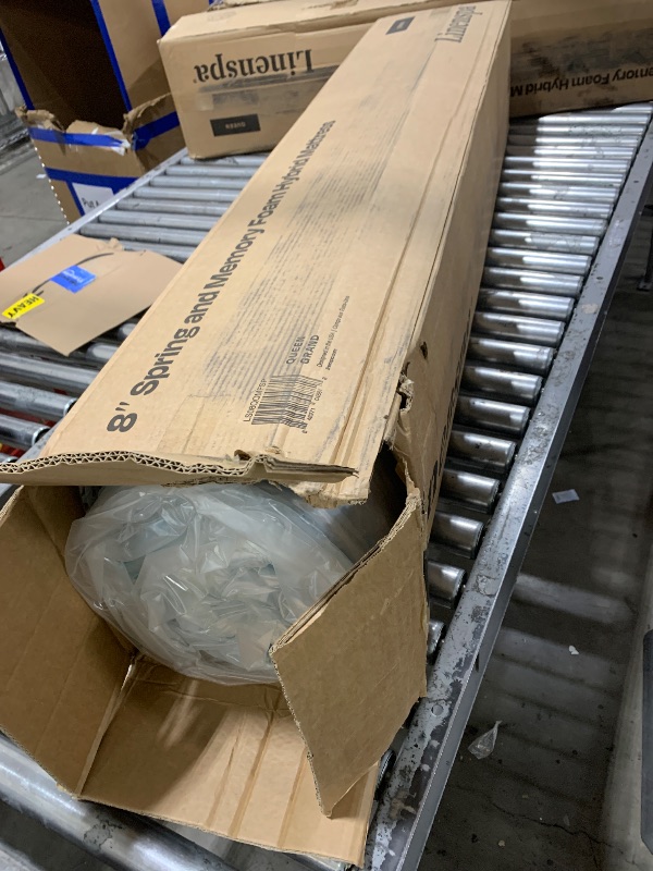 Photo 1 of Linenspa 8 Inch Memory Foam and Spring Hybrid Mattress - Medium Firm Feel - Bed in a Box - Quality Comfort and Adaptive Support - Breathable - Cooling - Guest and Kids Bedroom - Queen Size