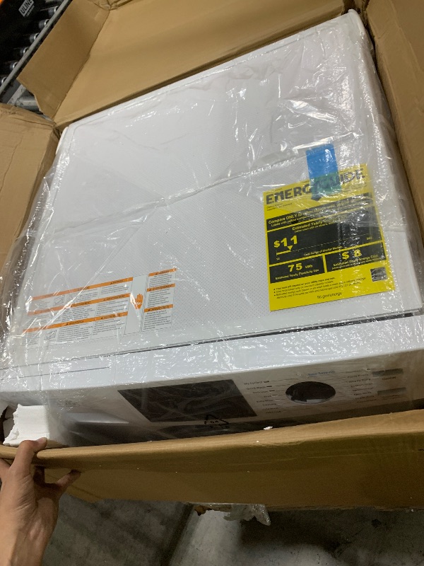 Photo 1 of BLACK+DECKER Front Load Washer, 2.7 Cu. Ft. Compact Washing Machine with LED Display & 16 Cycles