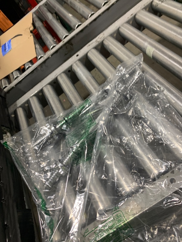 Photo 1 of Metal Threaded Dumbbell Handles Chrome Grip - 16 x 1 inch