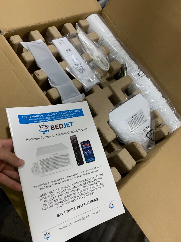 Photo 1 of BedJet 3 Climate Comfort for Beds, Cooling Fan + Heating Air (Single Temp. Zone Any Size Bed or Mattress)