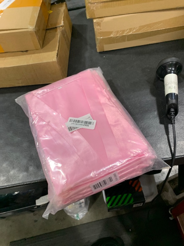 Photo 1 of MORFORU 10pcs Girls Kids Solid Color Silky Satin Kimono Robe set for Wedding Spa Birthday Party(Pink,14)