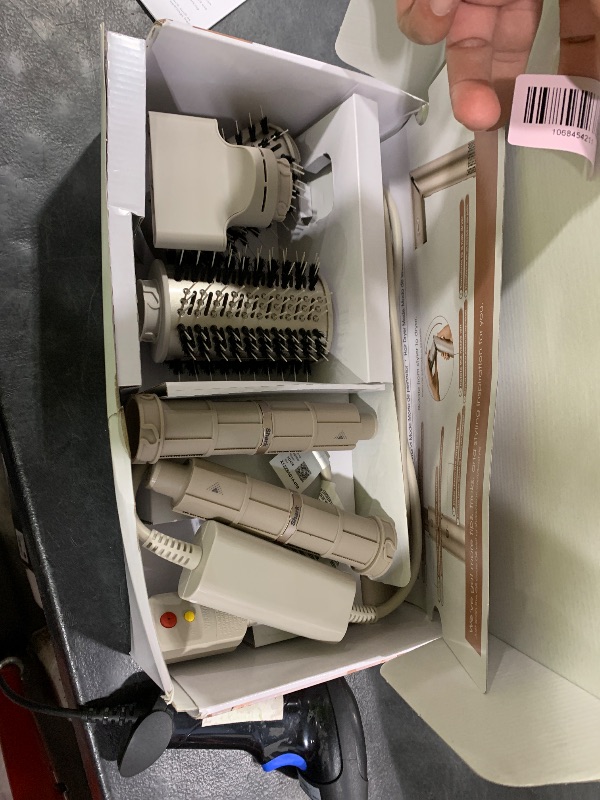 Photo 1 of Shark FlexStyle Air Styling & Drying System, Powerful Hair Dryer Brush & Multi-Styler with Auto-Wrap Curlers, Paddle Brush, Oval Brush, Concentrator Attachment, Stone, HD430