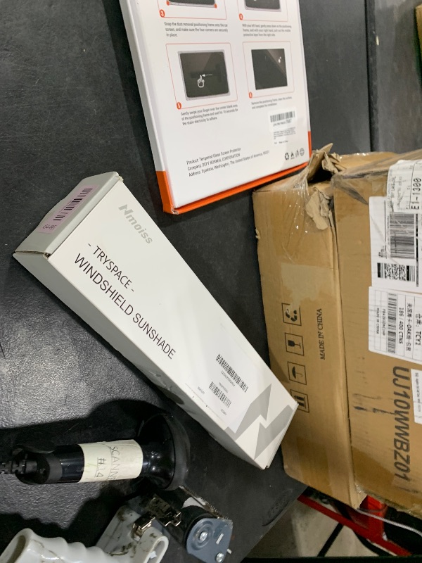 Photo 1 of [Upgraded] Nmoiss Windshield Sun Shade Umbrella - [Vinyl Coating Heat Shield] Protect Car from Sun Rays & Heat Damage Keep Cool and Protect Interior, Spring Structure Edge Medium 56" L x 31" W