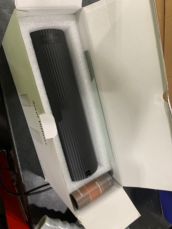 Photo 1 of Aromadd Scent Diffuser Starter Kit – Waterless Essential Oil Diffuser for Home, 1500 Sq.Ft Coverage Scent Air Machine, Smart Auto Mode Hotel Collection Diffuser with Cold Air Tech (Black)