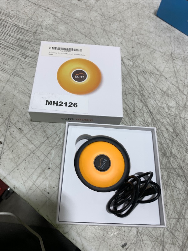 Photo 1 of SONR Music Waterproof MP3 Player for Swimming, Bone Conduction Underwater Headphones for Pool, Open Water & Triathlon Training, Wireless, Clear Sound, Open-Ear Player with Bluetooth (Sunny)