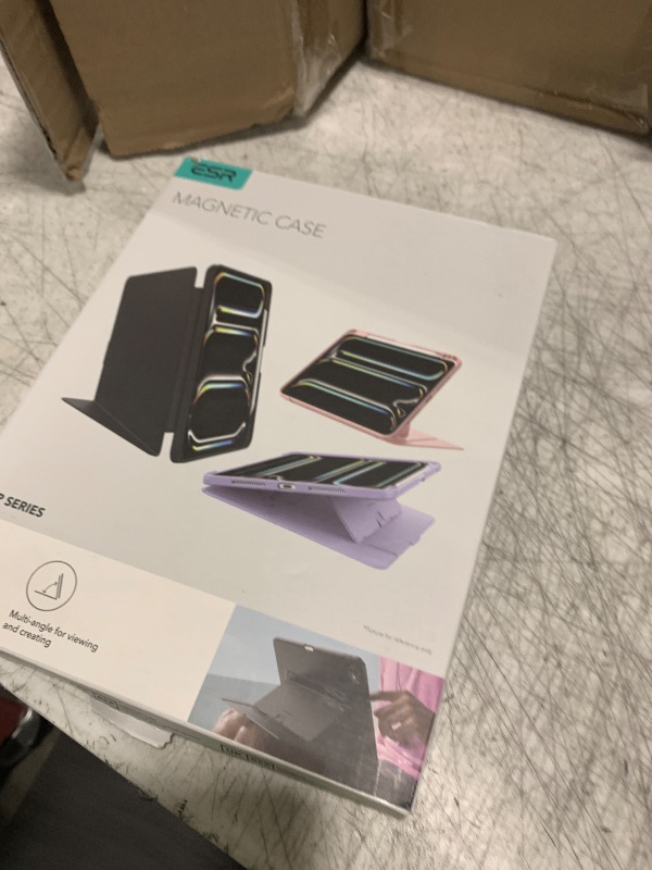 Photo 1 of ESR for iPad Pro  Case (M5/M4) 2025/2024, Vertical Stand Cover, Multi Stand Angles, Ultra-Stable Case with Pencil Holder, Flip Series, Black
