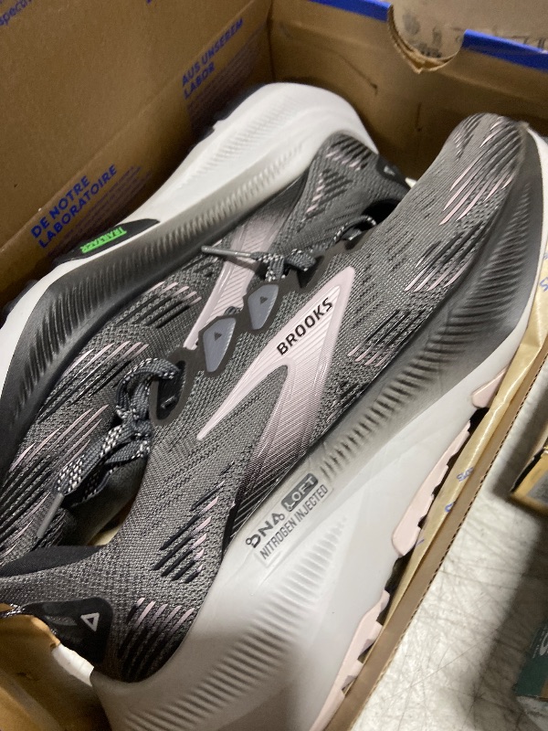 Photo 1 of Brooks Women's Ghost Trail, Versatile Off-Road Running Shoe for Rugged Terrain - Poppy Seed/Black/Pink - 8.5 Medium