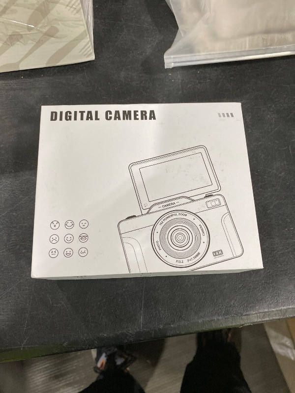 Photo 1 of 4K Digital Cameras for Photography, 64MP Autofoucs Vlogging Camera for YouTube with 3" 180° Flip Screen,16X Zoom Compact Travel Camera for Beginners Teens with 64GB Card (White)