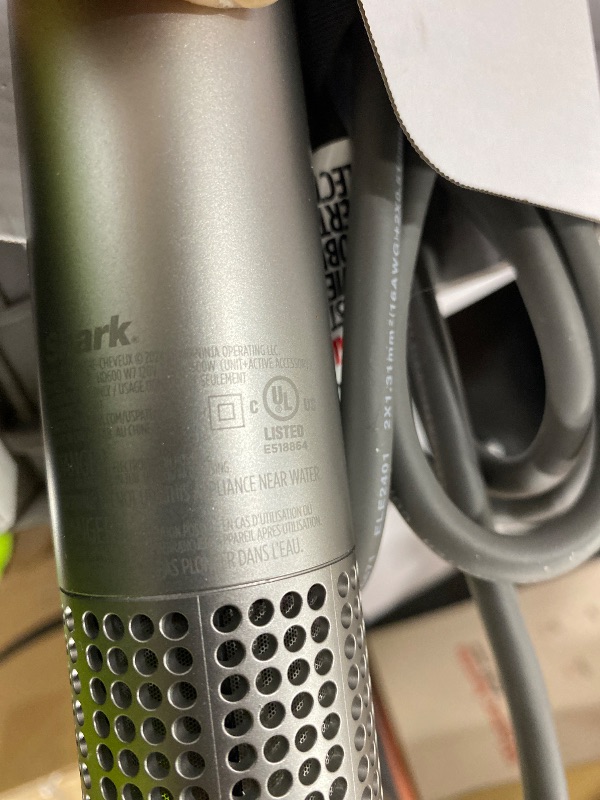 Photo 1 of Shark Flex Fusion Hair Straightener & Powerful Hair Dryer with Fusion Hair Brush, Air Styler with Auto-Wrap Hair Curlers, Concentrator, & Frizz Fighter, Metallic Mist, HD651S