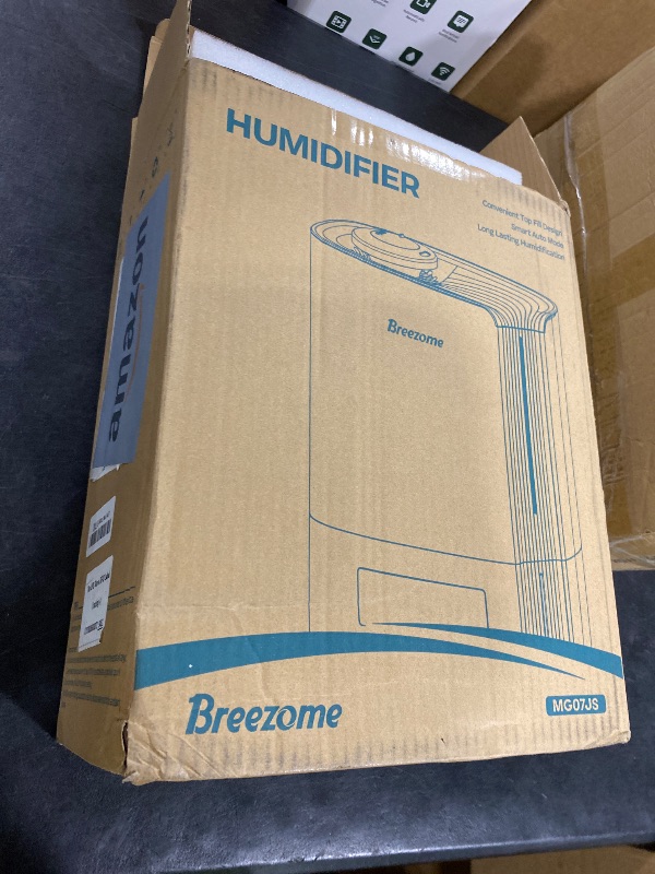 Photo 1 of BREEZOME 6L Humidifiers for Bedroom Large Room & Essential Oil Diffuser, Ultrasonic Top Fill Cool Mist Humidifiers for Baby, Plants, Nursery Last up to 60 Hours, Smart Humidistat Control, Quiet, Black