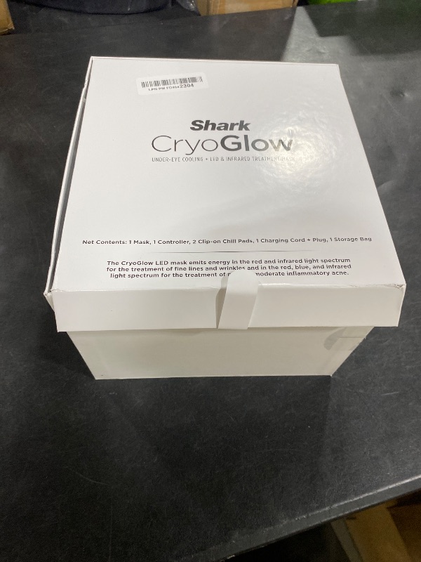 Photo 1 of Shark CryoGlow LED Face Mask with Under-Eye Cooling, Anti-Ageing & Blemish Repair, Red & Blue LED, Infrared Light Therapy, USB-C, Remote Control, Storage Bag, Blue Frost, FW312