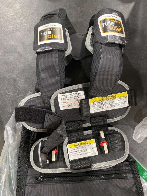 Photo 1 of RideSafer - Small Black, Lightweight, Compact, Portable Car Seat - Perfect for Travel and Everyday Child Safety