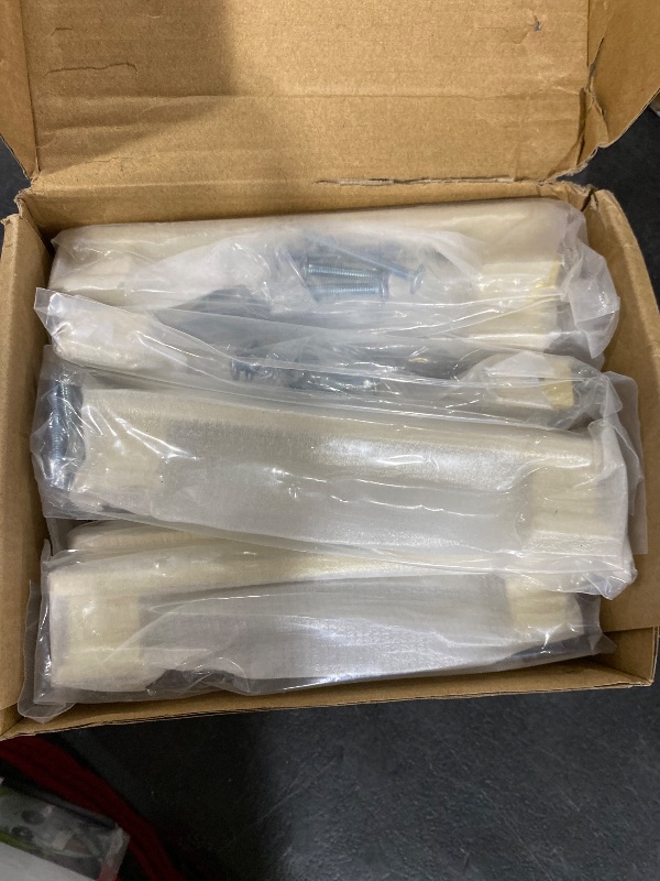 Photo 1 of VEHCIL 20 Pack Square Brushed Gold Cabinet Pulls, 5 Inch(128mm) Hole Centers Gold Cabinet Handles Hardware for Kitchen Cupboard Closet Bathroom Dresser Drawer, Solid Zinc Alloy