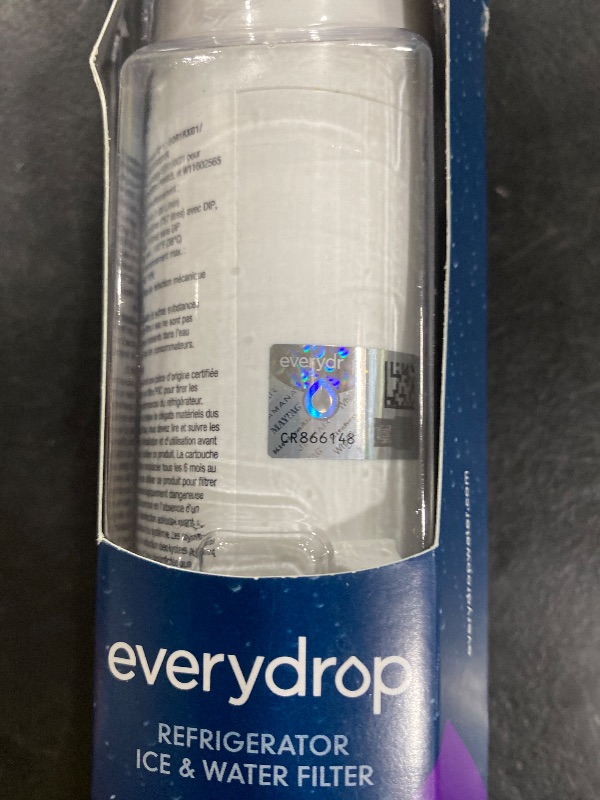 Photo 1 of everydrop by Whirlpool Ice and Water Refrigerator Filter 1, EDR1RXD1, Single-Pack , Purple
